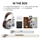 Oneodio A71 Deep Bass Studio Headphones Wired Hi-Res Headset with Microphone Stereo Sound Headset For DJ Mixing Audio Recording
