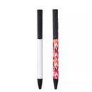 Sublimation Blank White Metal Ballpoint Pens Office Supplies Advertising Promotion Pen With Shrink Wrap Sublimation for DIY Logo