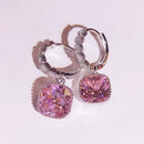 2026 Pink Silver Color Zircon Stud Earrings For Women Earing Girl Party Gift 1 dollar items Gothic freeshipping y2k Jewelry Z7