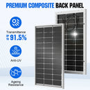 The Helios Bifacial | 100W Monocrystalline Dual-Sided Solar Module
