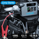 5 in 1 Car Jump Starter with air Compressor Portable Flashlight Starting Device Power Bank Battery Automotive Booster start