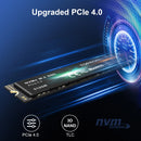 TOPESEL X16 NVMe M2 512GB 内置固态硬盘 PCIe 4.0x4 2280 SSD M.2 硬盘 适用于 PS5 笔记本电脑 PC