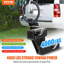 VEVOR Trailer Hitch Riser for 2" Receiver Extender Extension Adapter 4000 lbs Max Towing Capacity Hitch Pins Included Black