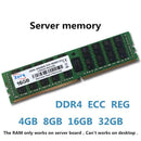 服务器内存 DDR4 REG 8GB 16GB 64GB 32GB ECC Ram 2133MHZ 2400MHZ 2666MHZ 2933MHZ 专用兼容X99主板