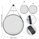 Frame Round Mirror,Round Bathroom Mirror with Light,Wall Mounted Lighted Vanity Mirror, Anti-Fog & Dimmable Touch Switch