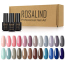 ROSALIND美甲套装 美甲工具套装 甲油胶半永久美甲套装 36W UV LED美甲灯 美甲机 甲油胶套装