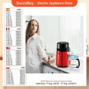 SucceBuy Water Distiller 4L 1.05 Gallon Pure Water Purifier Filter For Home Countertop750W Distilled Water Maker Stainless Steel
