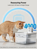 The DownyPaws | 2.5L Wireless Smart Cat Water Fountain with Motion Sensor