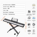 SucceBuy 88 Key Digital Piano Keyboard Semi Weighted Keys Full Size Electric Portable Keyboard Piano Set 1000Tones for Beginners