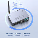 M9/M9Pro Audio Transmitter Receiver 1200mAh Bluetooth 5.1 Wireless Music Adapter U Disk/TF Card FM Radio Player DSP Converter