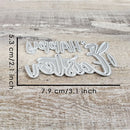 Catlove Happy Easter Word Metal Cutting Dies Scrapbooking Mold Stencil Die Cuts Card Making DIY Craft Embossing New Dies For