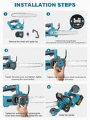 The Timberline Pro | 12-Inch Brushless Cordless Chainsaw for Makita 18V Battery