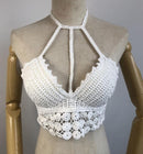 summer holiday beach camis lady sexy tassels crochet camisole women sexy tassels bikini camis female crochet halter bikini tops