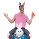 Half Face Rabbit Mask Adult Halloween Animal Head Masks Party Cosplay Mask Easter Carnival Masquerade Accessories Shooting Props