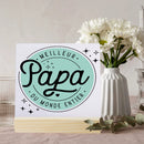 French Printed Plaque Sign Gifts Dad Birthday Gift Ceramics Wooden Decoration Present Father's Day Festive Best Gifts for Daddy