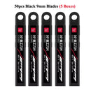 Fizz Metal Utility Knife Blade Paper Cutter Aluminum Alloy Pocket Knifes with Self-Locking Design Stationery Supplies