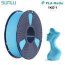 SUNLU 1KG PLA Matte 3D Printer Filament 1.75mm 1000g Spool (2.2lbs) Neatly Arranged No Knot Filament Fit Most FDM Printer