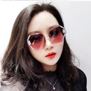 新款时尚女士无框镶钻太阳镜 女士街拍眼镜 户外防紫外线太阳镜 UV400
