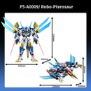 F5-A0008 Mech Series 2-in-1 No need to disassemble Triceratops Mech Transforming Mech children's birthday building block toy