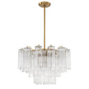 Amber Murano Glass Ceiling Chandelier Round for Dining Living Room Bedroom Modern Murano Glass Pendant Chandelier Light