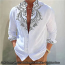 2024 New 8-Color Men's Shirt 3D Printing Shirt High-Definition Pattern Casual Top Long-Sleeved Clothing XS-6XL Size Soft Fabric