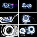 4PCS RGB Cotton LED Angel Eyes Halo Rings 60mm 70mm 80mm 120mm LED Headlight Lamps Decorative For Car UTV DRL APP Control 12V
