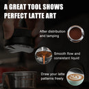 MHW-3BOMBER 51/53/58mm Espresso Tamper and Coffee Distributor with Tamping Mat and Cleaning Brush Set Professional Leveler Tools