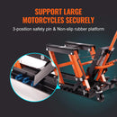 SucceBuy 钢制液压摩托车千斤顶支架 1500LBS ATV 剪式举升机 4.7"-15" 摩托车 ATV 剪式举升机支架