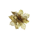 5pcs 9cm Large Artificial Flowers Christmas Tree Pendant Hollow Simulated Flower Christmas Decoration For Wedding Party New Year