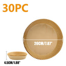 30/50Pcs Disposable Air Fryer Paper Liner Oil-proof Water-proof Paper Tray Non-Stick Baking Mat for Oven AirFryer Accessories