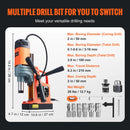 SucceBuy 1300W 1400W 2" Electric Drilling Machine Magnetic Drill Press Boring Diameter Power Drill 1-second Release Drill