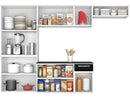Compact Kitchen Itatiaia Amanda Steel with Counter 10 Doors 1 Drawer