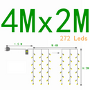 Led Icicle Curtain String Fairy Lights Christmas Lights Garland For Christmas New Year Wedding Home Room Patio Party Decoration