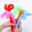 Pop Tubes Colorful Stress Anxiety Relief Toy Fidget Sensory Toys for Kid Adults Toddlers Learning Toys Stretch Tube