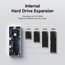 Hagibis M.2 NVMe SSD Enclosure Write Protect USB C 3.2 Gen2 to NVMe PCI-E M.2 SSD Case With 100W PD for iPhone 16 15 Pro MacBook