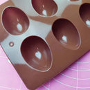 3D Easter Egg Shape Chocolate Silicone Mold 8 Cavity Cake Mould DIY Dinosaur Egg Baking Mould Pastry Fondant Molds Soap Mold