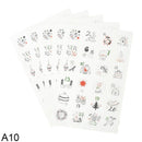 1sheet Merry Christmas Stickers Santa Claus Gifts number Seal Labels Stickers merry Xmas Decor for home new year Labels Navidad