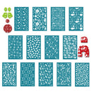 Silk Screen Stencil for Polymer Clay Reusable Silkscreen Print Kit Mesh Transfer Clay Stamp Jewelry Earrings Making Pottery Tool