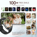 Touch Screen Sports Smart Watch With Make/Answer Call,Message Alerts,Fitness Tracking,Voice Assistant Smart Watch For Women/Men