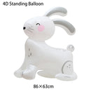 Easter Theme Disposable Tableware Cute Cartoon Rabbit Pattern Paper Plates Cups Napkins Kids Easter Party Decoration Supplies