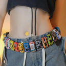 2024 Designer Racing Belt Dopamine Cosplay Cars Belt Kpops Idol Same Style Y2k Spicy Girl Creative Fun Car Belt For Fans Gifts