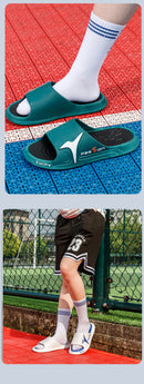 Fashion&Sport Men's Slippers PVC Soft Sole Non-slip Slides Casual Outdoor Beach Flip Flops Home Bathroom Couples Slippers New Sa