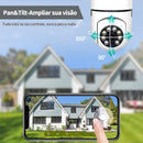 360°旋转无线WiFi摄像头，灯泡接口，螺纹底座，支持Yoosee/V380应用程序，平移/倾斜/变焦，全高清夜视，安全监控