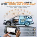FOXWELL NT710 OBD2 Diagnostic Tool for Benz Bi-directional OBD2 Scanner All System Car Scanner ECU Coding 31 Reset Lifetime Free