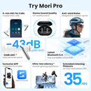 HAYLOU Mori Pro ANC 蓝牙 5.4 耳机 43dB 主动降噪入耳式耳塞 6 麦克风无线耳机 35 小时续航