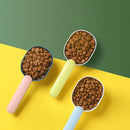 宠物猫狗粮铲带封口夹勺多功能加厚喂食勺工具创意量杯宠物用品