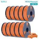 SUNLU 10公斤 PETG/ABS 耗材 10卷 3D打印线材 1公斤/卷 1.75毫米 100% 线材整齐排列 适用于欧美地区3D打印