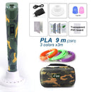 带20/30色PLA耗材的儿童3D打印笔，3D创意玩具儿童礼物，带便携包