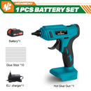 NEWBENY 100W 280°C Cordless Hot Melt Glue Gun Portable Rechargeable with Glue Sticks DIY Repair Tool For Makita 18V Battery Pin