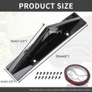 4pcs Universal Carbon Fiber Black ABS Rear Bumper Lip Diffuser Spoiler for Enhancing Car Aerodynamics And Style Protector Guard